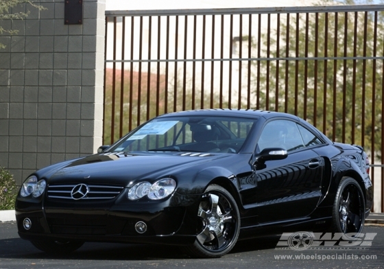 2008 Mercedes Benz SL-Class with 20" Lorinser For5 in Machined (Silver) wheels