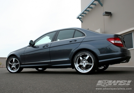 2007 Mercedes Benz C-Class with 19" Giovanna Closeouts Gianelle Spezia-5 in Chrome wheels