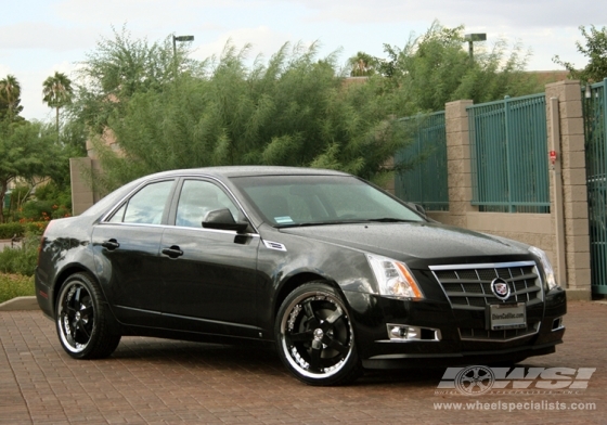 2008 Cadillac CTS with 20" Giovanna Closeouts Gianelle Spezia-5 in Chrome (Black Spoke Cap) wheels