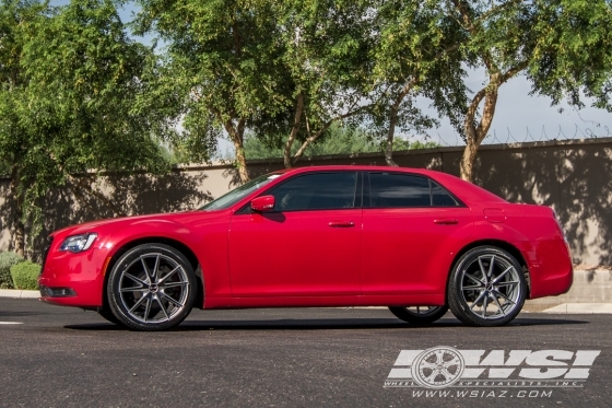 2015 Chrysler 300C with 22" Gianelle Davalu in Silver (Black Anodized face) wheels