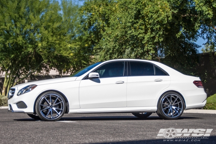2014 Mercedes-Benz E-Class with 20" Gianelle Davalu in Satin Black Machined wheels