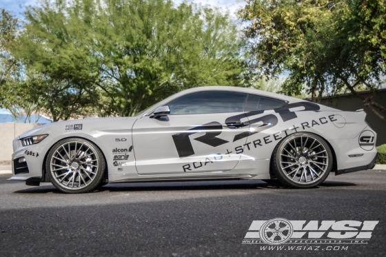 2016 Ford Mustang with 21" RSR R703 in Graphite wheels