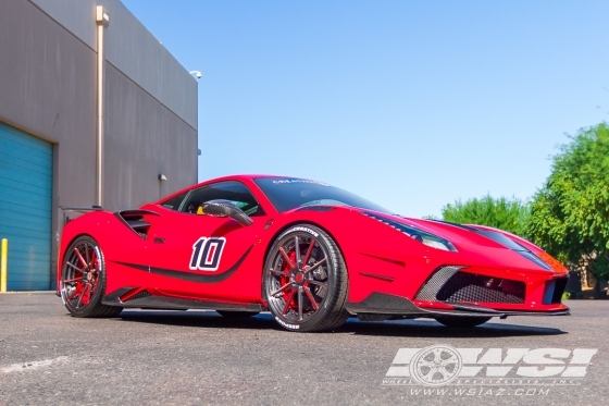 2016 Ferrari 488 GTB with 21" Forgiato Tecnica 2.4 in Custom wheels
