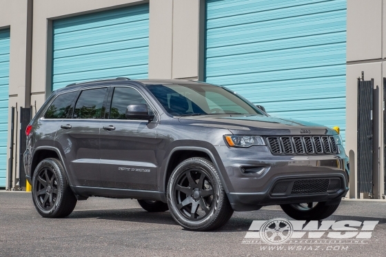 2017 Jeep Grand Cherokee with 20" Black Rhino Mozambique (RF) in Matte Black (Rotary Forged) wheels