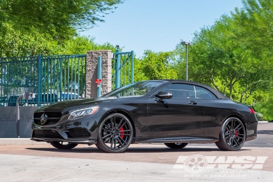 2017 Mercedes-Benz S-Class with 22" Koko Kuture Massa-7 in Satin Black wheels