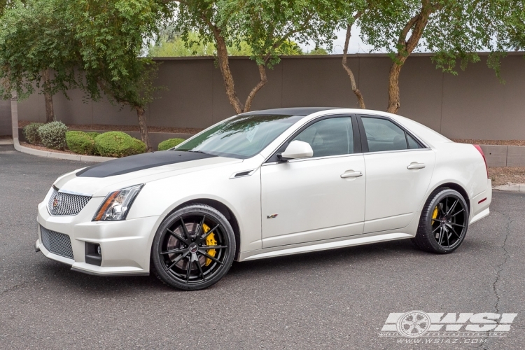 2014 Cadillac CTS with 20" Gianelle Davalu in Satin Black wheels