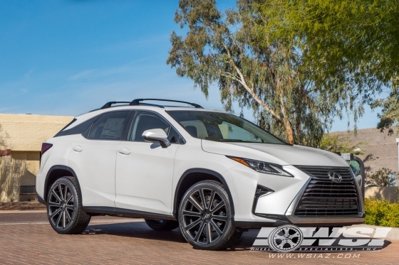 2017 Lexus RX with 22" Gianelle Santoneo in Matte Black (w/Ball Cut Details) wheels