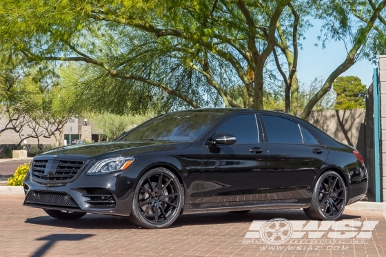 2018 Mercedes-Benz S-Class with 22" Gianelle Davalu in Matte Black wheels