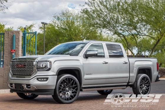 2018 GMC Sierra with 24" Forgiato Blocco-ECL in Custom wheels
