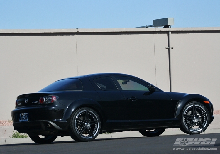 Mazda Rx8 Black Rims. Vehicle: 2006 Mazda RX-8