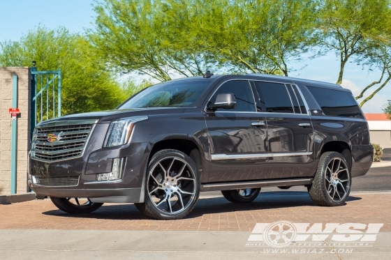 2018 Cadillac Escalade with 24" Gianelle Dilijan in Gloss Black Machined wheels