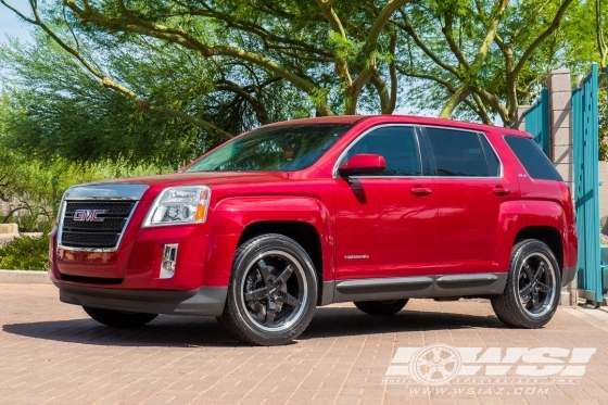 2014 GMC Terrain with 19" Petrol P1B in Gloss Black (Machined Lip) wheels