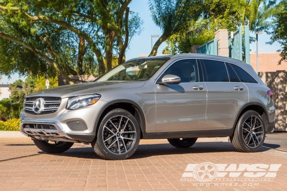 2018 Mercedes-Benz GLC-Class with 20" Gianelle Monaco in Black Machined wheels