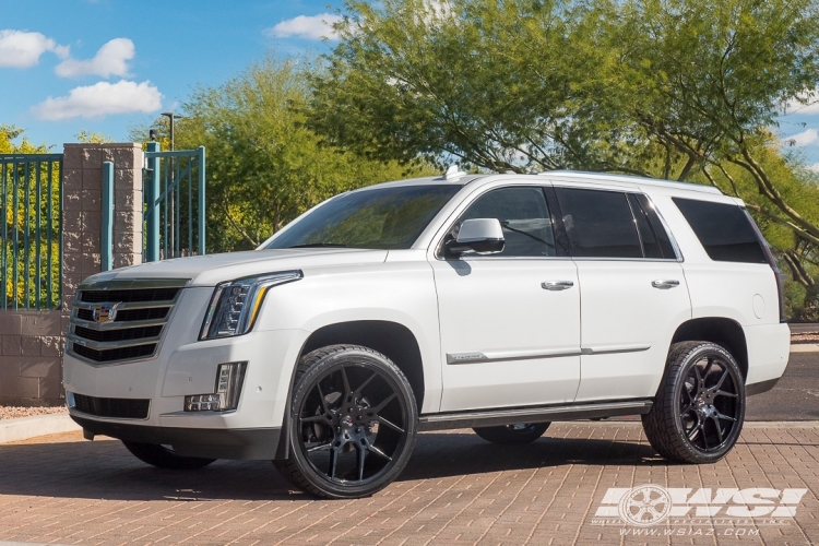 2019 Cadillac Escalade with 24" Gianelle Dilijan in Gloss Black wheels
