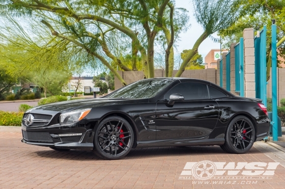 2015 Mercedes-Benz SL-Class with 20" Giovanna Bogota in Gloss Black wheels