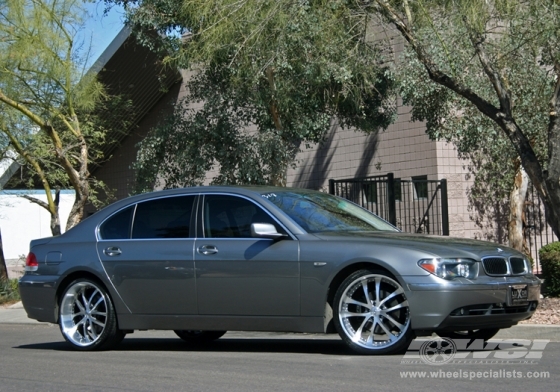 2006 BMW 7-Series with 22" Axis EXE Convex in Machined wheels