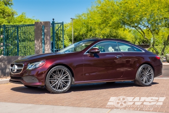 2019 Mercedes-Benz E-Class Coupe with 20" Vossen VFS-4 in Gloss Graphite wheels
