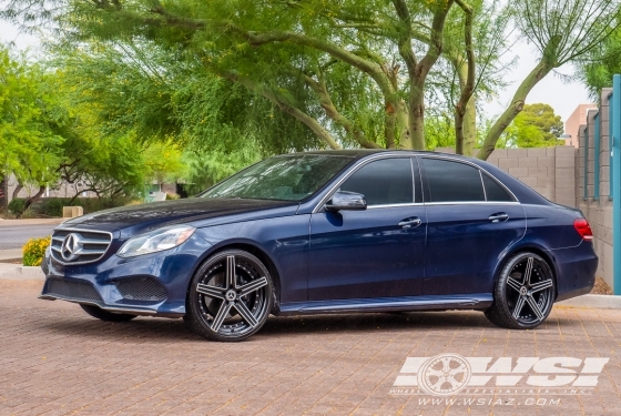 2014 Mercedes-Benz E-Class with 20" Giovanna Dublin-5 in Black Machined wheels