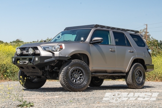 2019 Toyota 4-Runner with 17" Black Rhino Off Road Dugger in Gun Black wheels