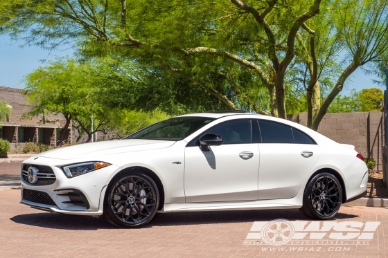 2019 Mercedes-Benz CLS-Class with 20" Gianelle Monte Carlo in Gloss Black wheels