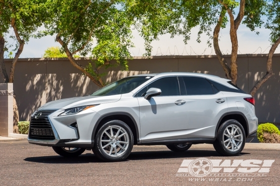 2016 Lexus RX with 20" Gianelle Davalu in Machined Silver wheels