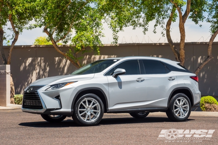 2016 Lexus RX with 20" Gianelle Davalu in Machined Silver wheels
