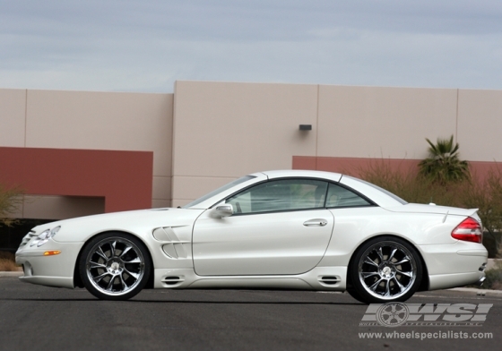 2007 Mercedes Benz SLClass with 20 Lorinser LM6 in Silver wheels