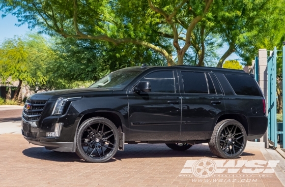 2016 Cadillac Escalade with 24" Giovanna Bogota in Gloss Black wheels