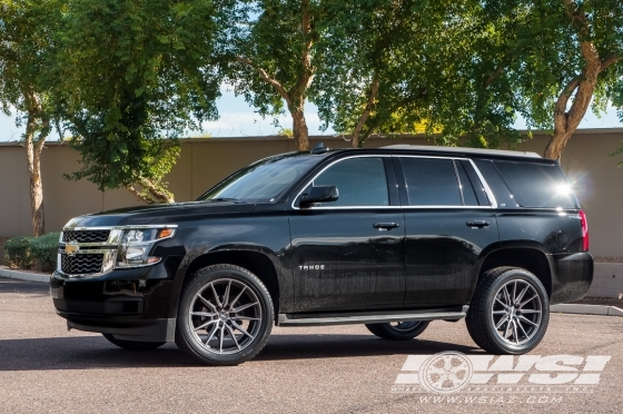 2019 Chevrolet Tahoe with 22" Vossen HF6-1 in Tinted Matte Gunmetal wheels