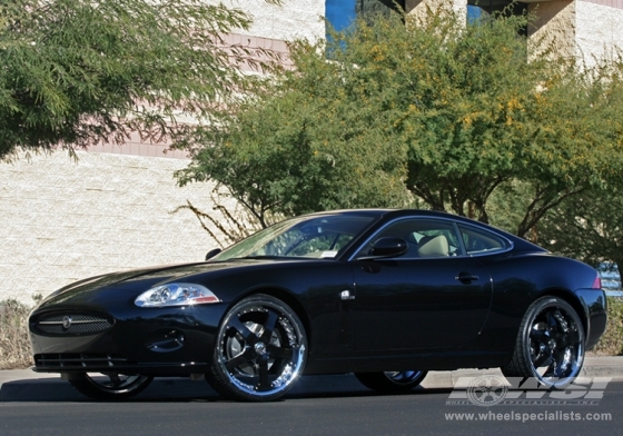 2007 Jaguar XK with 22" Giovanna Closeouts Gianelle Spezia-5 in Chrome (Black Spoke Cap) wheels