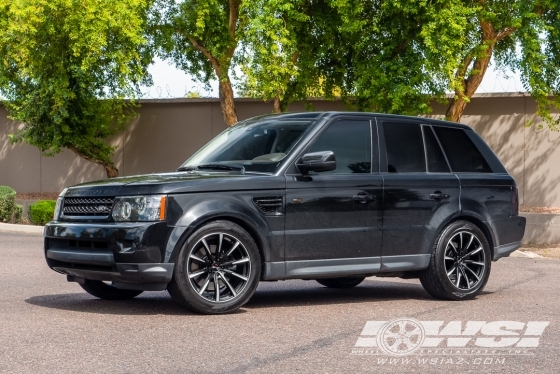 2013 Land Rover Range Rover Sport with 20" Gianelle Cuba-10 in Matte Black (w/Ball Cut Details) wheels