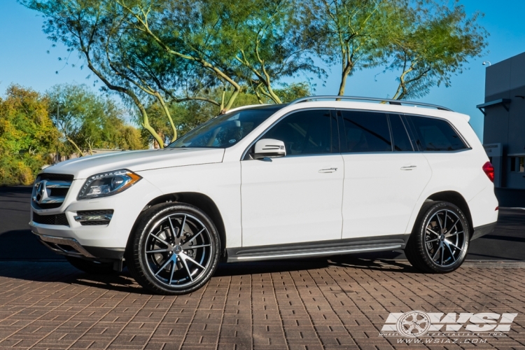 2014 Mercedes-Benz GLS/GL-Class with 22" Gianelle Davalu in Satin Black Machined wheels