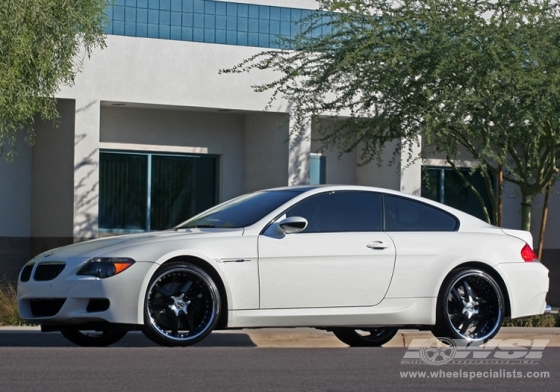 2007 BMW M6 with 22" Lowenhart LSR in Black (Discontinued) wheels