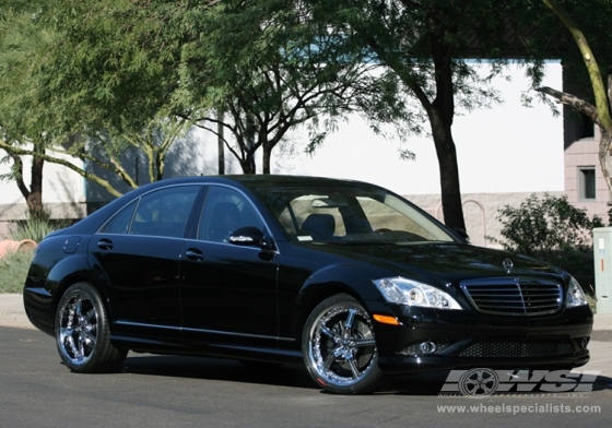 2007 Mercedes Benz S-Class with 20" Giovanna Closeouts Gianelle Spezia-5 in Chrome wheels
