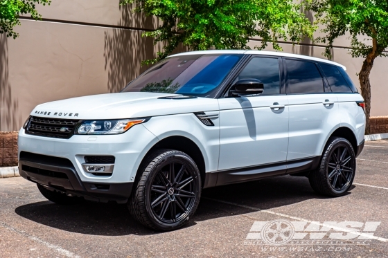 2016 Land Rover Range Rover Sport with 22" Vossen CV10 in Satin Black wheels