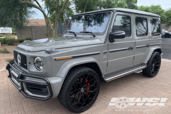 2021 Mercedes-Benz G-Class with 24" Gianelle Monte Carlo in Gloss Black wheels