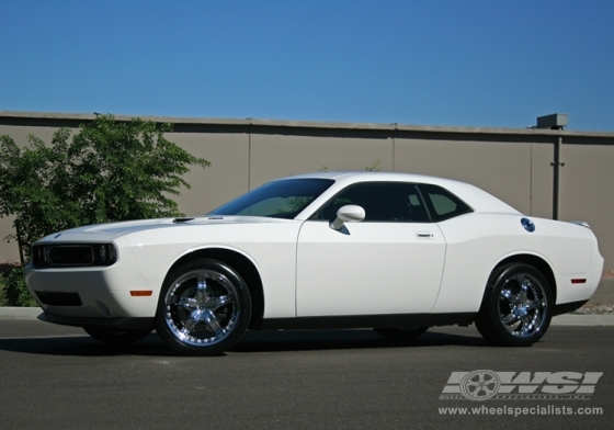 2009 Dodge Challenger with 20" MKW M50 in Chrome wheels