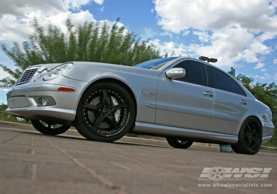 2008 Mercedes Benz E-Class with 20" Giovanna Closeouts Gianelle Spezia-5 in Black (Matte) wheels