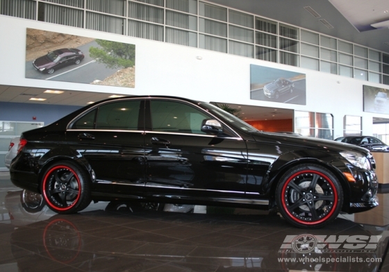 2008 Mercedes Benz C-Class with 20" Giovanna Closeouts Gianelle Spezia-5 in Black (Matte) wheels