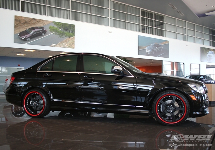 Mercedes benz c300 black rims #4