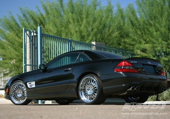 2009 Mercedes Benz SL-Class with 20" GFG Mykonos in Chrome wheels