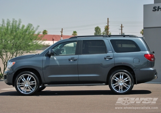 2009 Toyota Sequoia with Giovanna Closeouts Giovanna Caracas in Chrome wheels