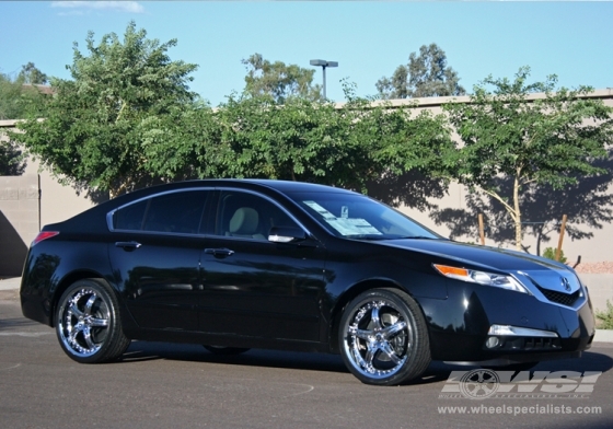 2009 Acura TL with 20" Enkei LS-5 in Chrome wheels