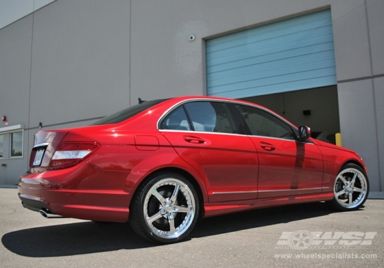 2008 Mercedes Benz C-Class with 19" Giovanna Closeouts Gianelle Spezia-5 in Chrome wheels