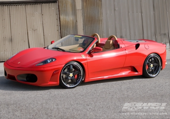 2008 Ferrari F430 with 20" Maya DLS in Black (Gloss) wheels