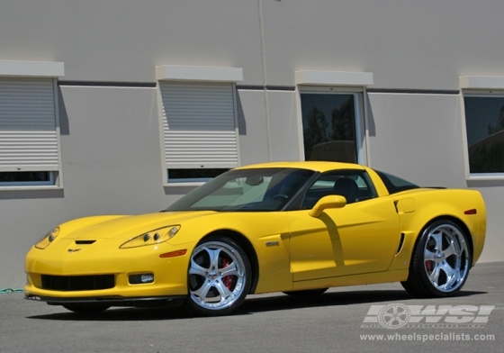 2008 Chevrolet Corvette with 20/22" GFG Trento-5 in Chrome wheels