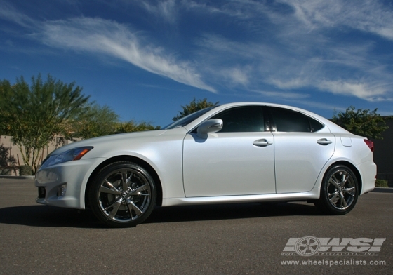 2009 Lexus IS with 17" OE Black Chrome Black Chrome in Black (Chrome) wheels