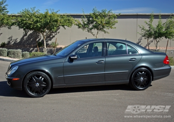 2007 Mercedes Benz E-Class with 20" DBL-G 105 in Black (Matte) wheels