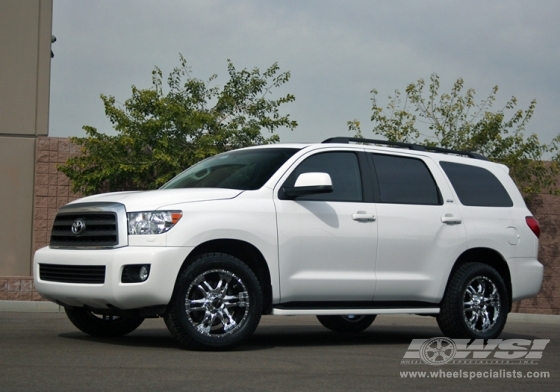2009 Toyota Sequoia with 20" Ballistic 810-Wizard in Chrome wheels