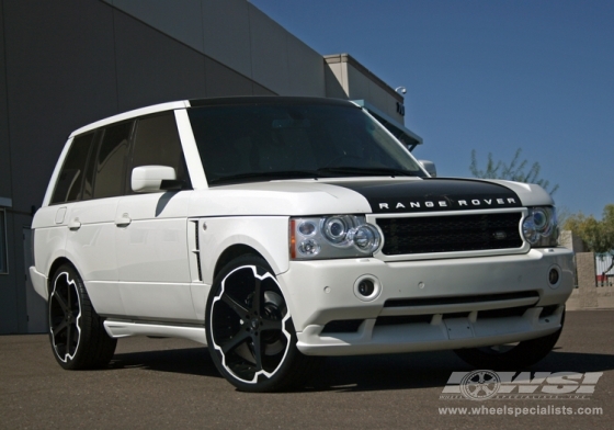 2008 Land Rover Range Rover with 24" Giovanna Dalar in Black (Matte) wheels